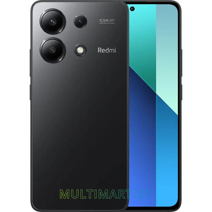 Смартфон Xiaomi Redmi Note 13 8GB/512GB (полуночный черный)